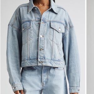 Alexander Wang Pale Blue Denim Trucker Jacket